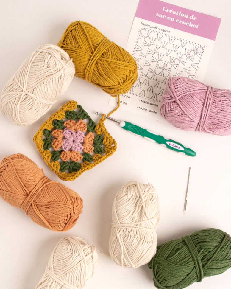 Kit crochet couleur - Brin Brun